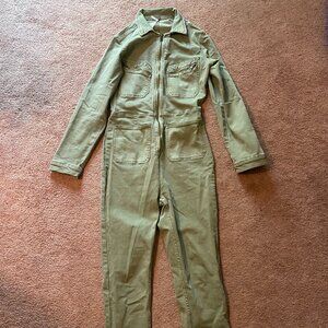 Free People Long Sleeved Denim Jumpsuit